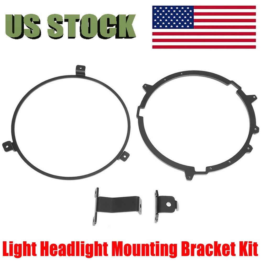 7" For Suzuki Boulevard C50 C90 LED Light Headlight Mounting Bracket Adapter Kit