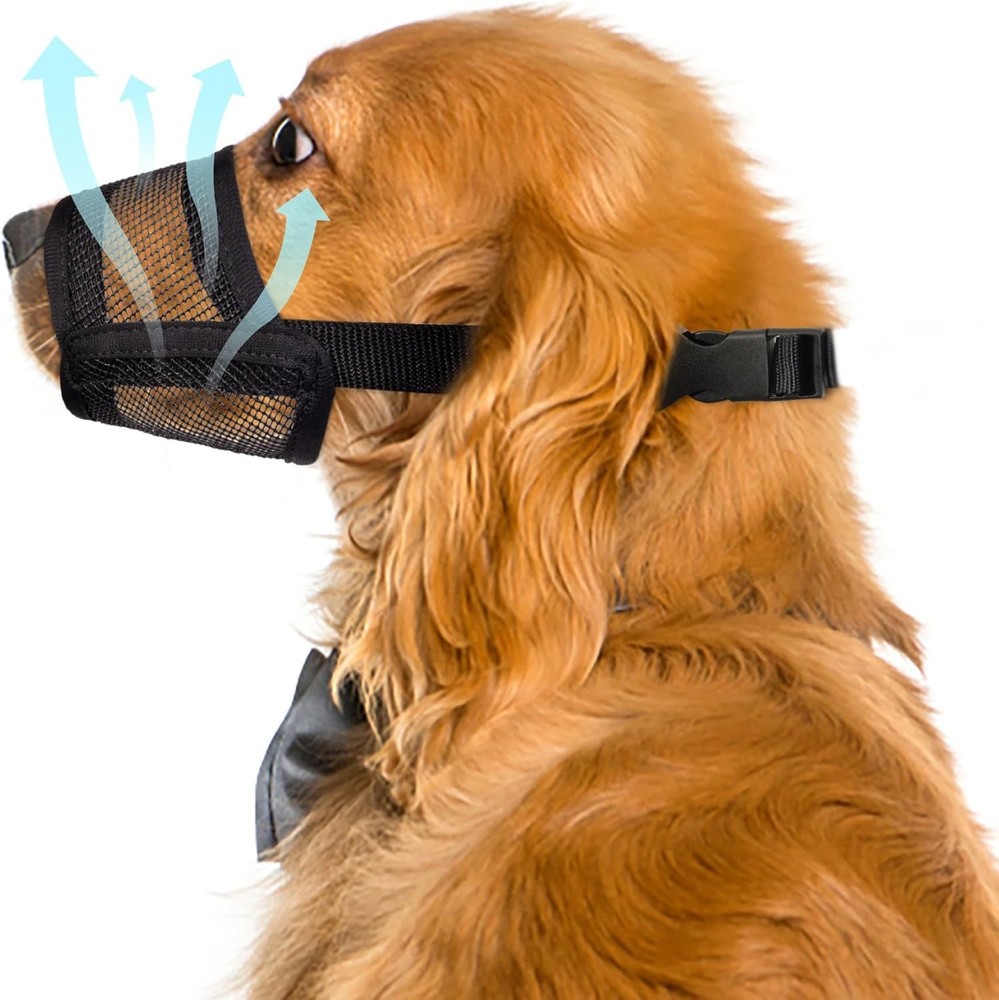 Dog Muzzle Small Dogs – Soft Air Mesh Small Dog Muzzle Breathable Muzzles to