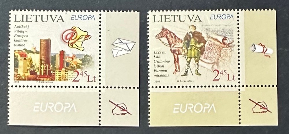 LITHUANIA   865 - 866   Beautiful   Mint  NEVER   Hinged   MARGIN  Set