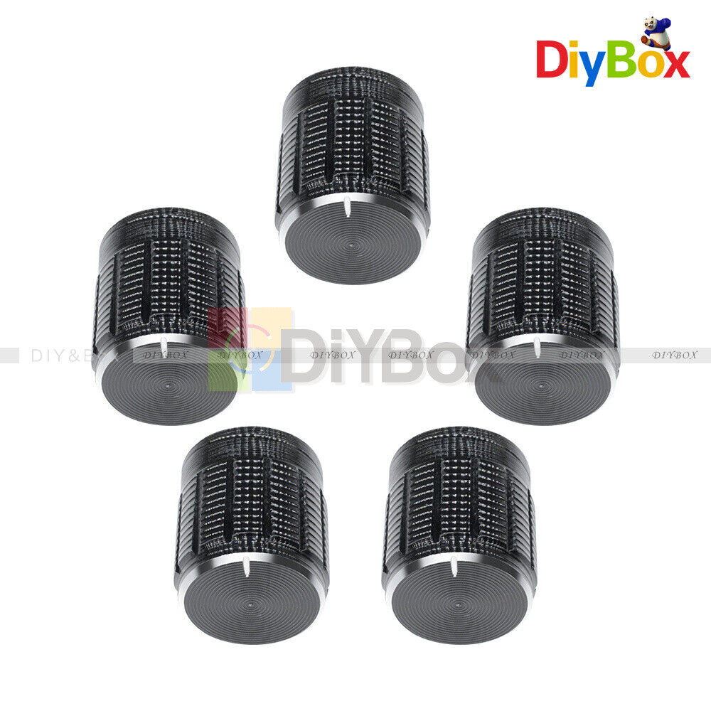 20PCS Useful Volume Control Rotary Knobs For 6mm Dia Knurled Shaft Potentiometer