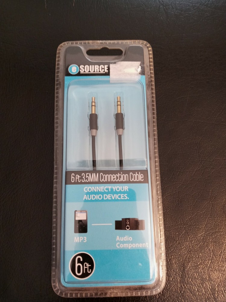 eSource 6ft 3.5mm  Audio Conversion Cable New