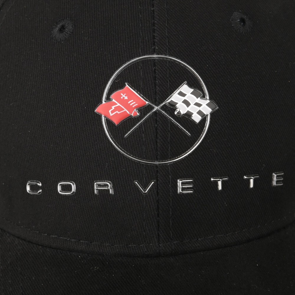 C1 Corvette Liquid Metal Logo Hat