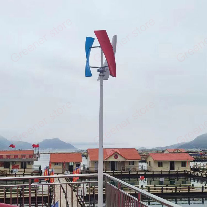 3000W 12V 24V 48V Vertical Axis Wind Turbine Generator Mppt Charge Controller