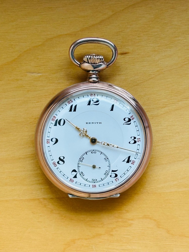 2T805 Zenith silver pocket watch