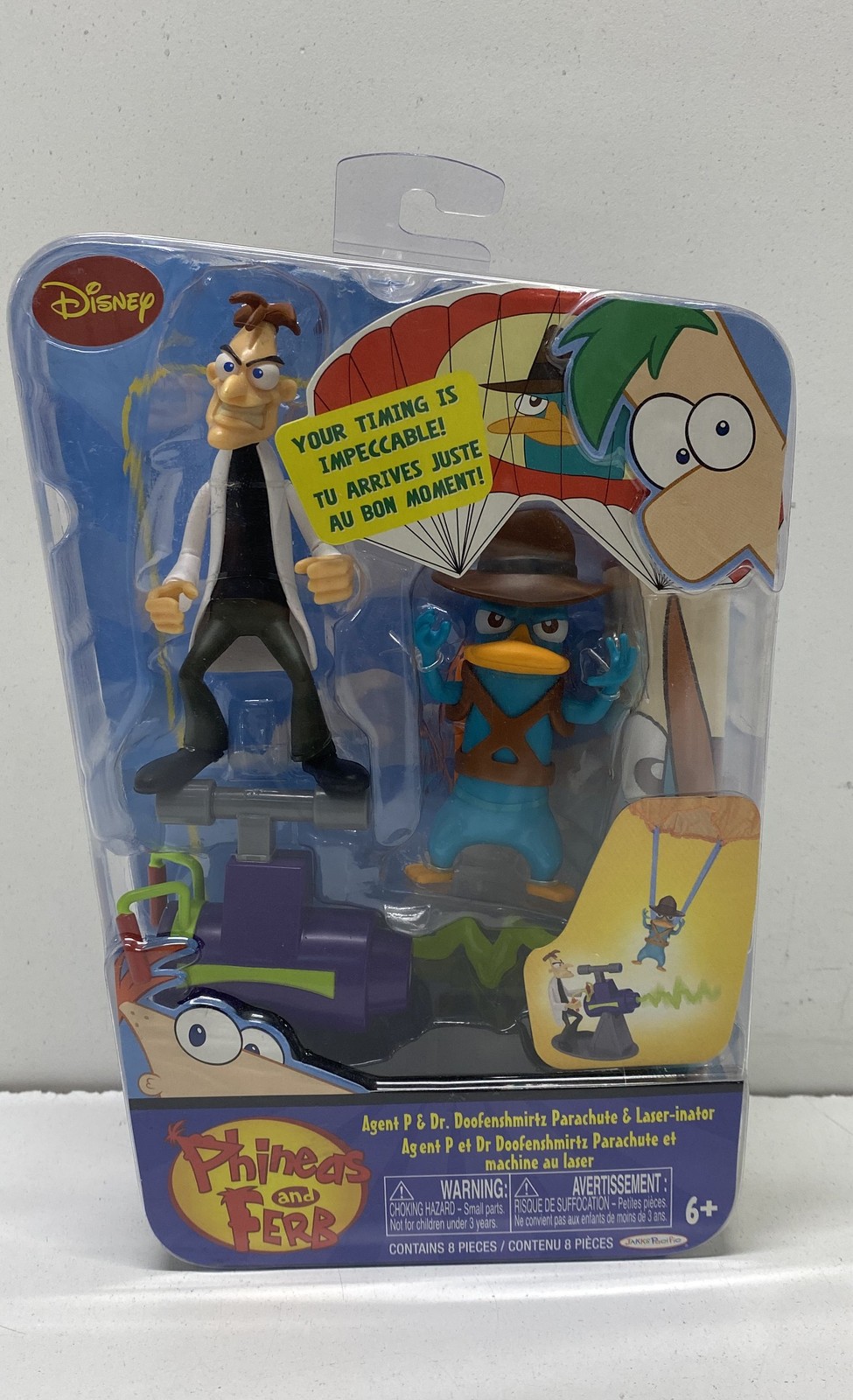 Phineas and Ferb Agent P & Dr. Doofenshmirtz Disney / Plastic Action Figure Set