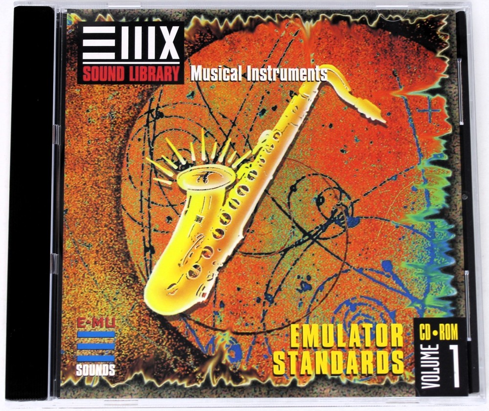 E-MU Systems Sound Library Volume 1 Emulator Standards Sample Sampling CD