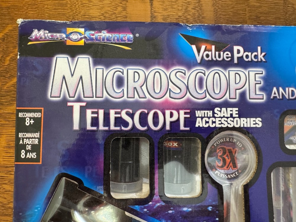 Micro Science Value Pack Microscope And Telescope With Safe Accessories 35 pcs