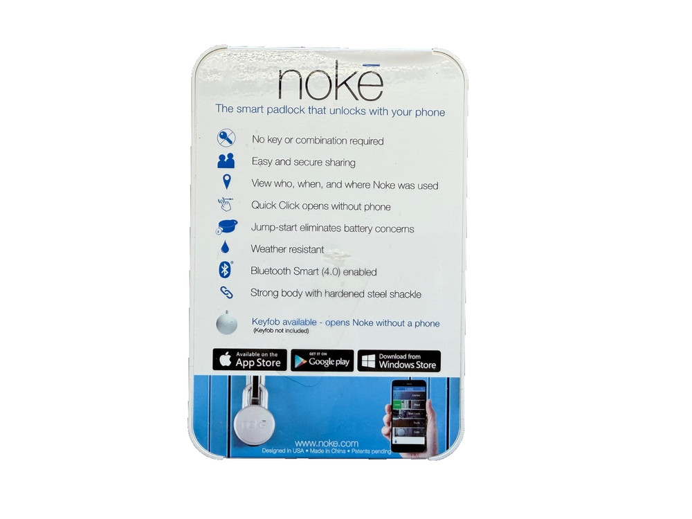Noke - Smart Bluetooth Weather Resistant Padlock Sealed