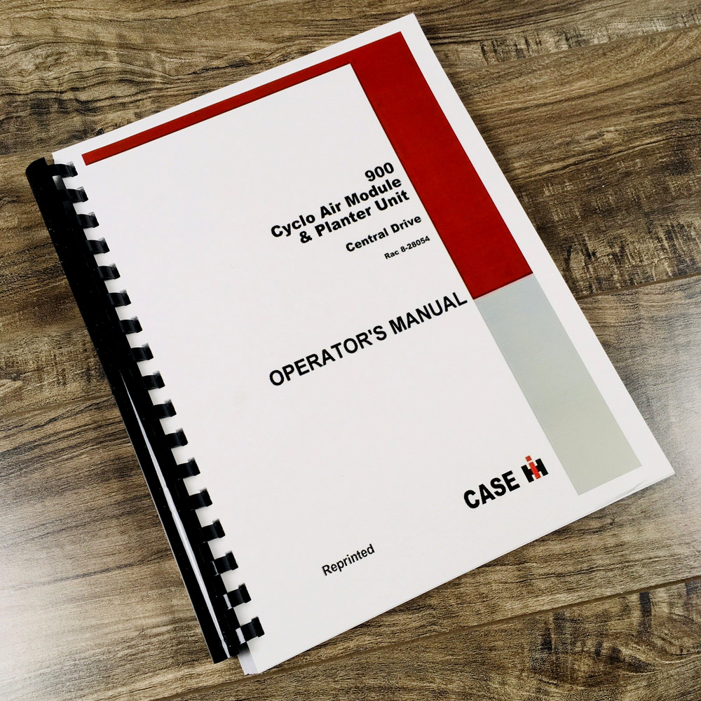Case IH 900 Cyclo Air Module Planter Unit Operators Manual Owners Central Drive