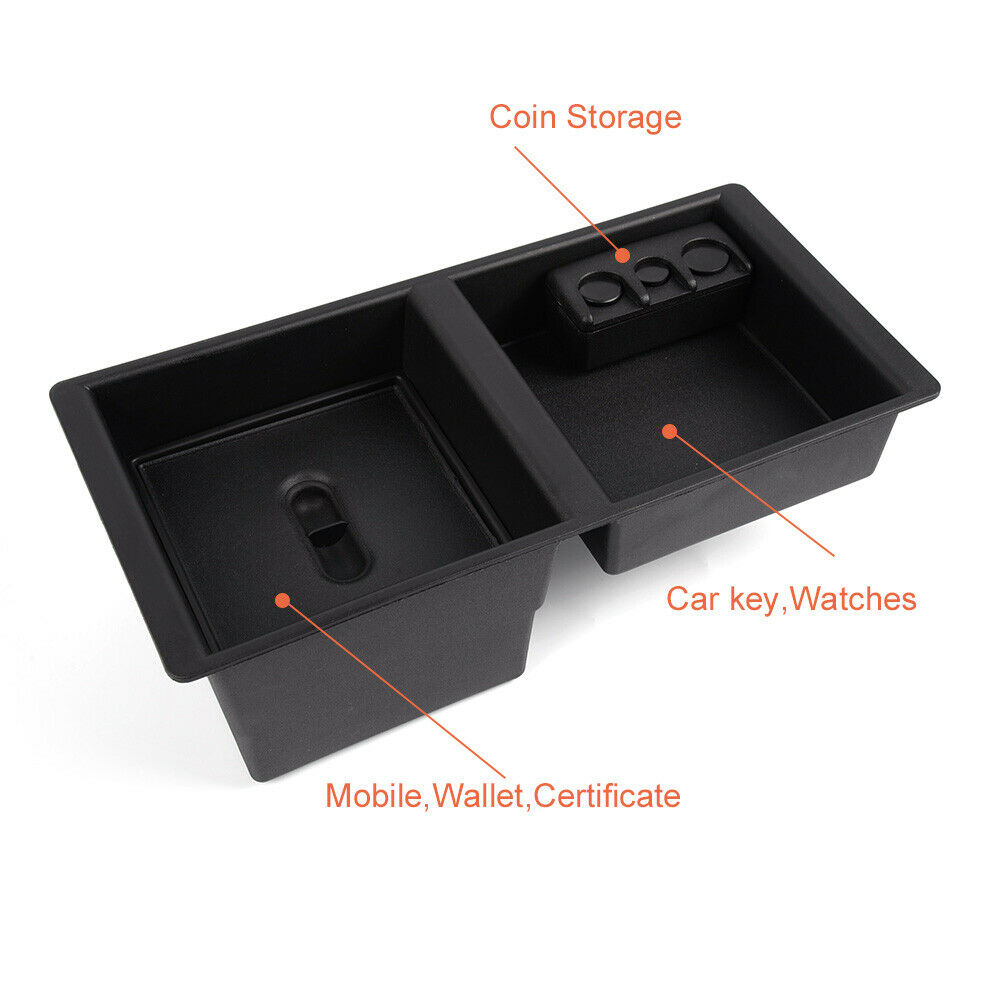 Center Console Organizer Box Armrest Insert Tray Fit For 2014-17 GMC Chevrolet