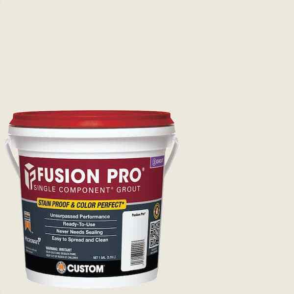 Fusion Pro 1 gal Single Component Stain Proof Grout - White Bone Pewter Platinum