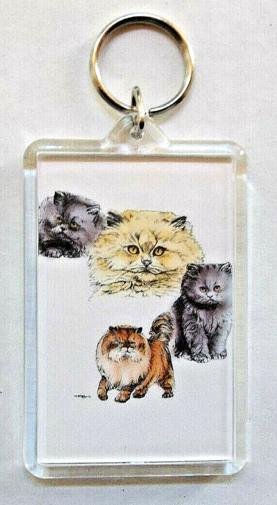 PERSIAN KITTENS KEYCHAIN 2"x 3"