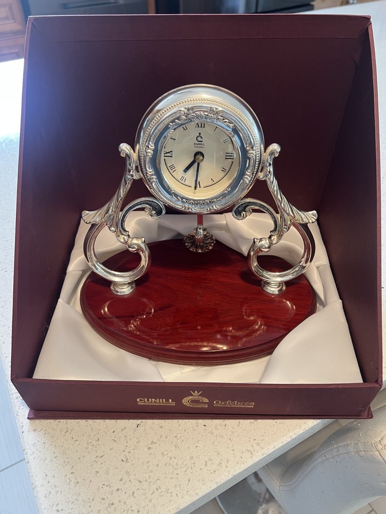 Sterling Silver 925 Clock CUNILL