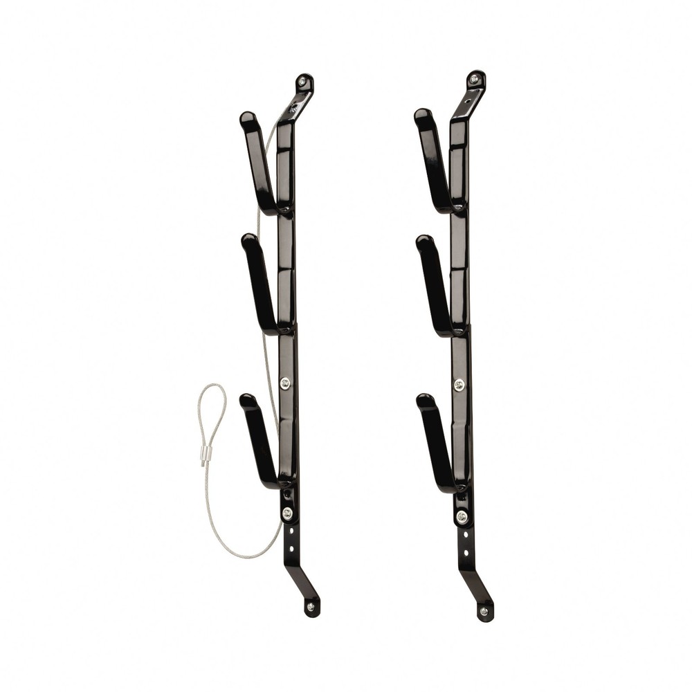 Steel Three Gun Locking Truck Window Rack, Black