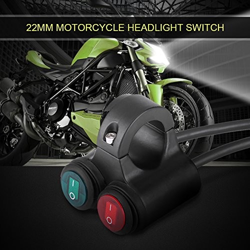 Motorcycle ON/Off Switch, 22mm Universal Motorcycle Handlebar Headlight Model D