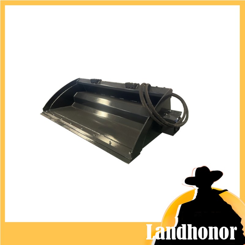 72in LandHonor Rake Bucket Hydraulic Teeth Soil Conditioner Skid Attachment
