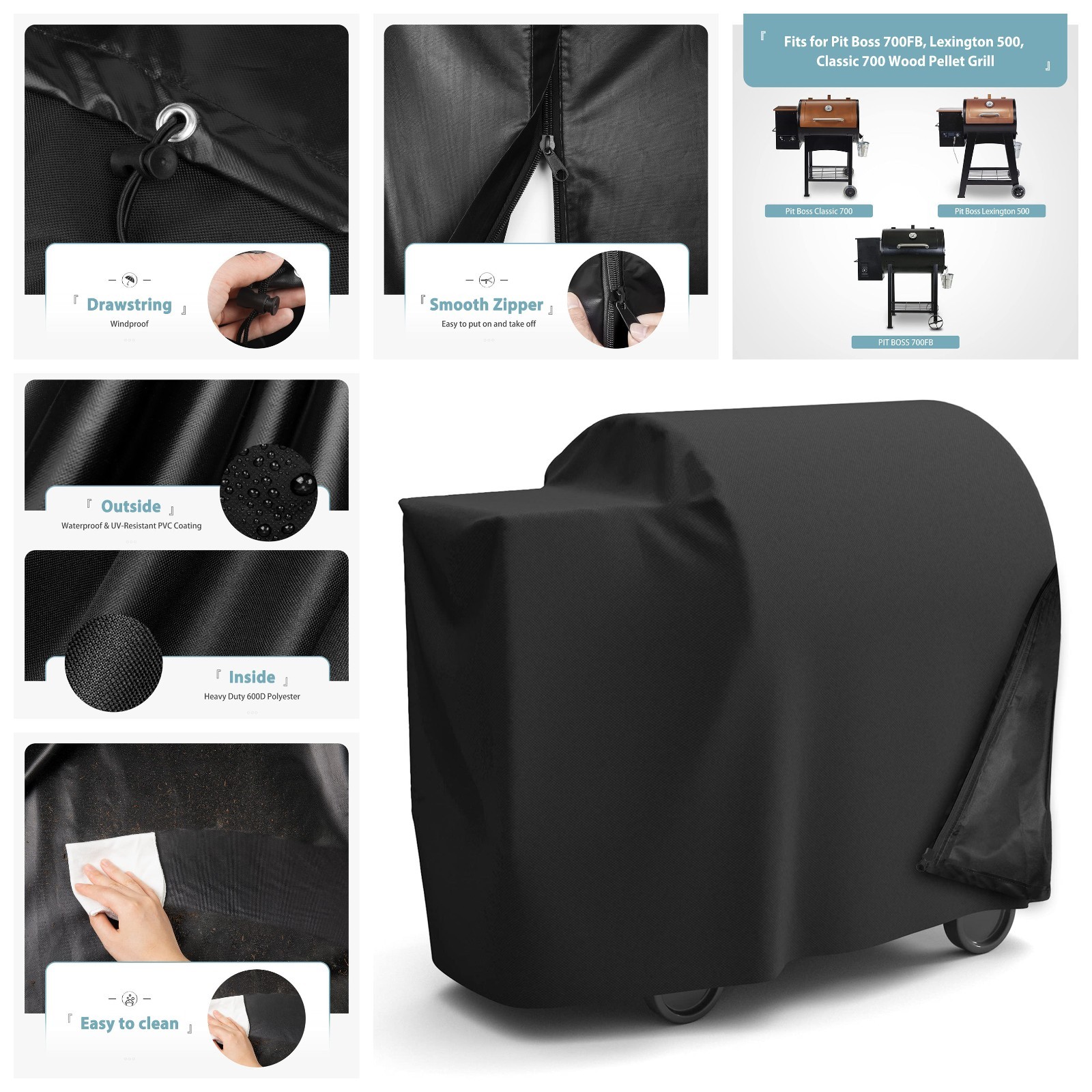 Heavy Duty PB73700 Grill Cover for Pit Boss 700FB, Lexington 500, Classic 700 US