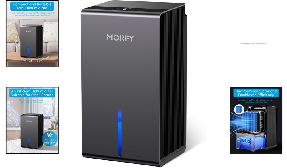 Small Space Dehumidifier with Automatic Defrost - Keep Your Home Moisture-Free
