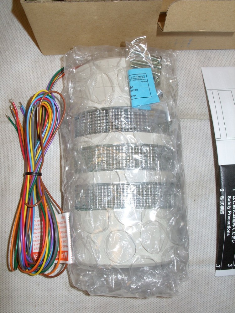 Patlite - Visual Warning Device Automation Light Stack WEP-302FB-RYG *NOS*