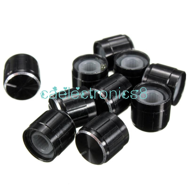 5PCS Useful Volume Control Rotary Knobs For 6mm Dia Potentiometer