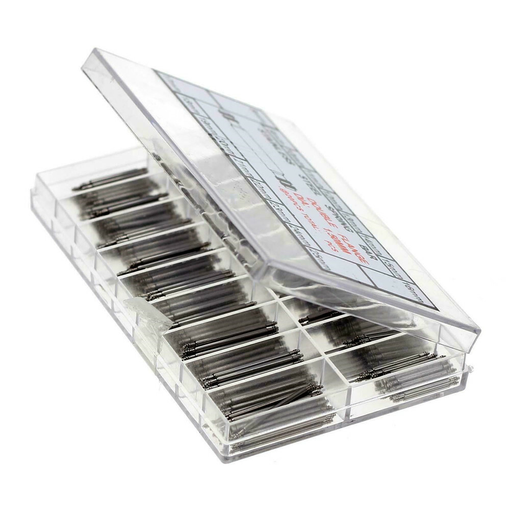 360pcs Watchmaker Watch Band Spring Bars Strap Link Pins Steel Repair Kit Tools