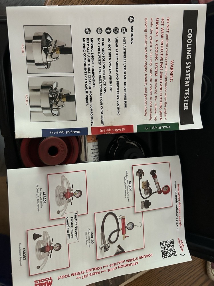 Mac Cooling System Pressure Test Kit