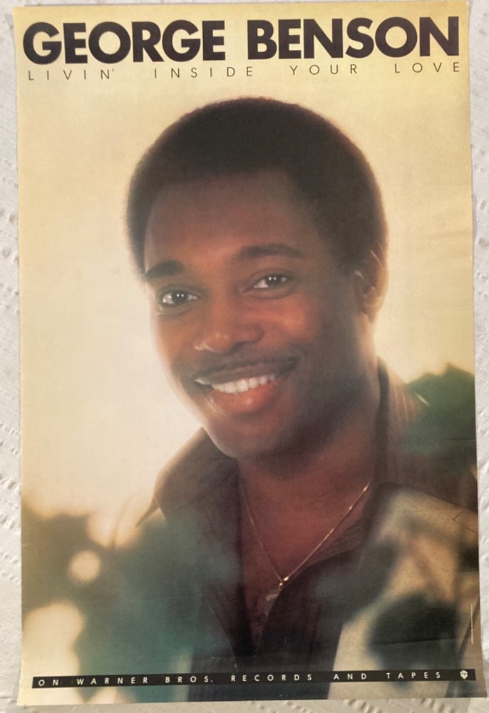 George Benson 1979 Promo Poster Livin Inside Your Love Warner Bros Records Q