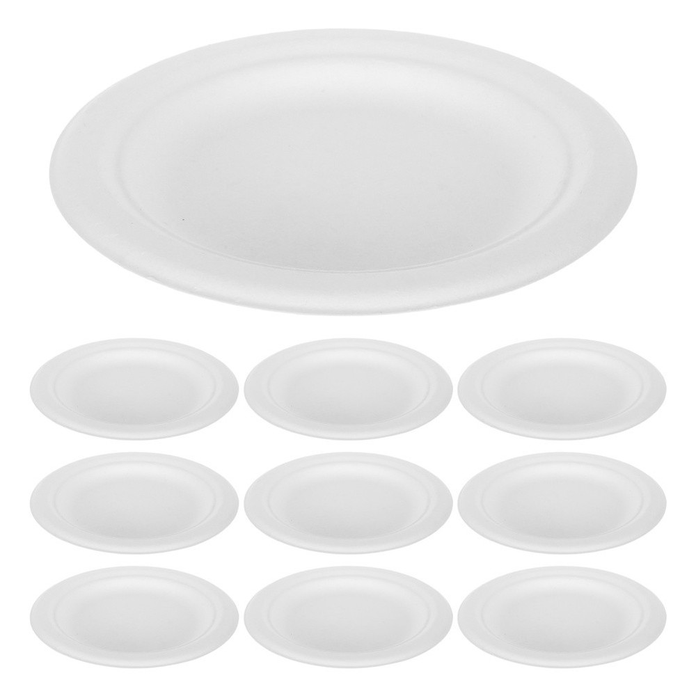 100 Pcs Lunch Round Tray for Coffee Table