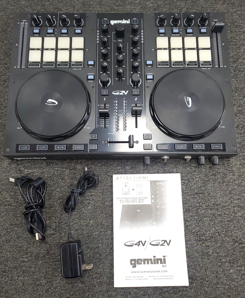 Gemini G2V 2 Channel DJ Controller - Read Description