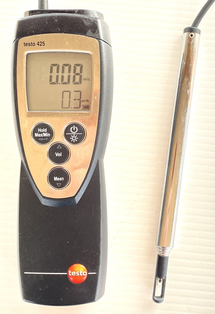 Testo 425 HVAC Anemometer Thermometer Air Volume meter