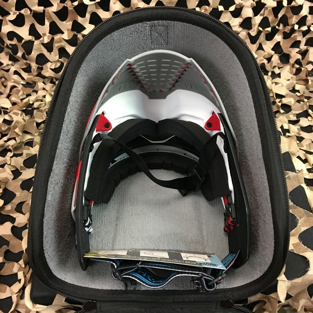 NEW Exalt V3 Universal Carbon Goggle Case - White/Grey