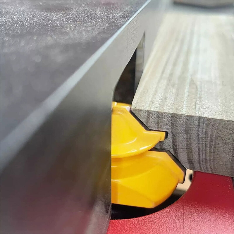 3Pcs 45 Degree Lock Miter Router Bit Set,1/2" 5/8" 3/4" Cutting Height 1/4"Shank