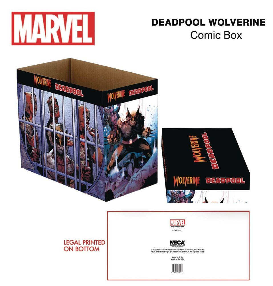 FCBD Marvel Wolverine & Deadpool Short Comics Storage Box 5 Pack Brand New