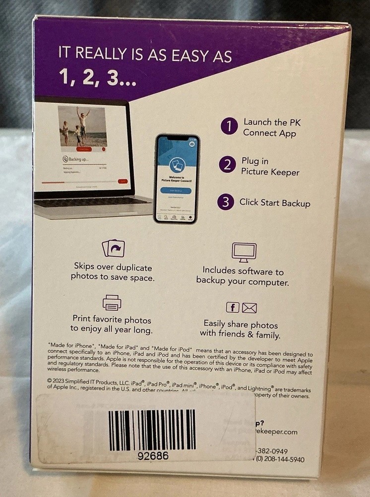 Picture Keeper Connect – 32GB – iPhone/Android/Computer Backup – NEW NWT NWB