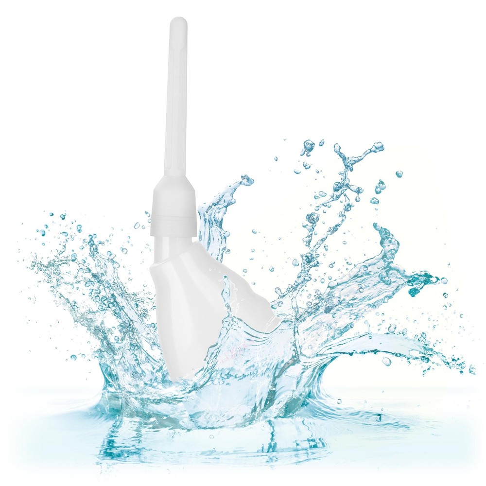 CalExotics Ultimate Douche - Clear Reusable System w/ 2 Nozzles - 5.4oz