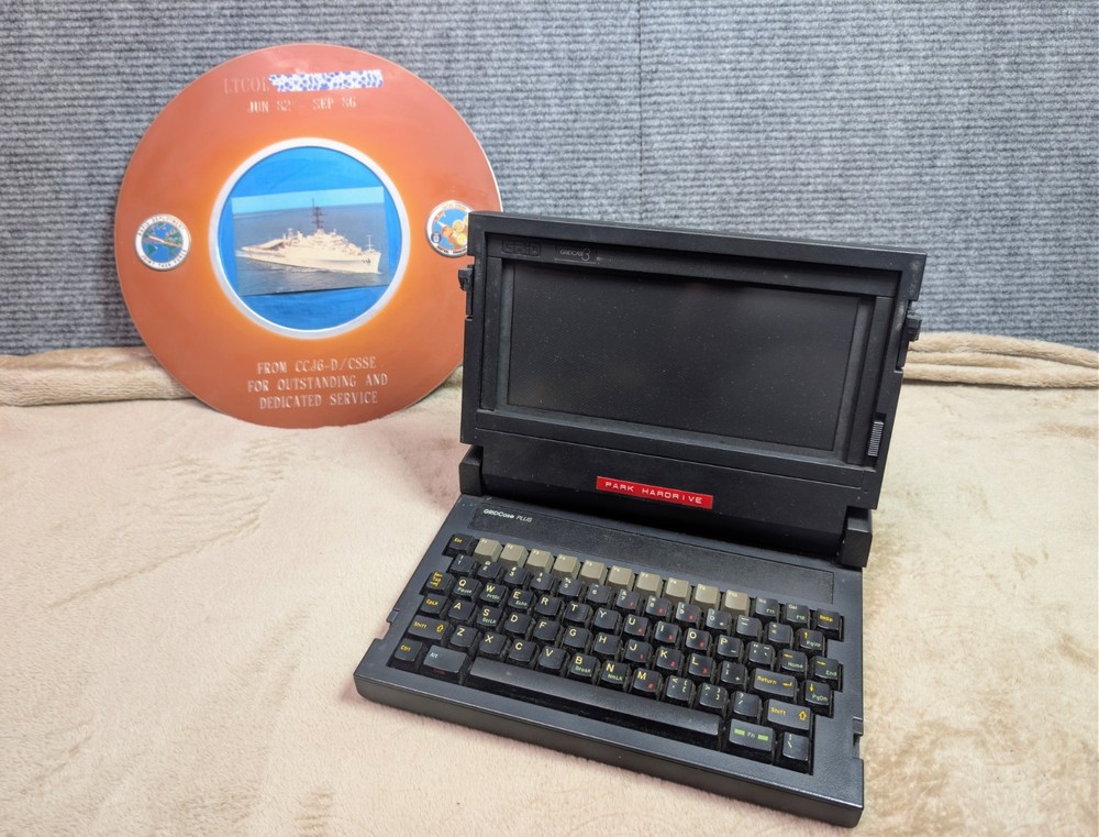 Vintage Gridcase 3 Plus Computer U.S. Central Command Air Force MacDill 1980's