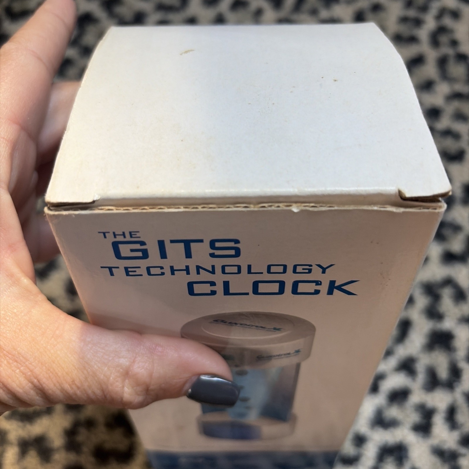 2001 Pfizer Glucotrol XL GITS Technology Desk Clock Promo Liquid Motion Untested