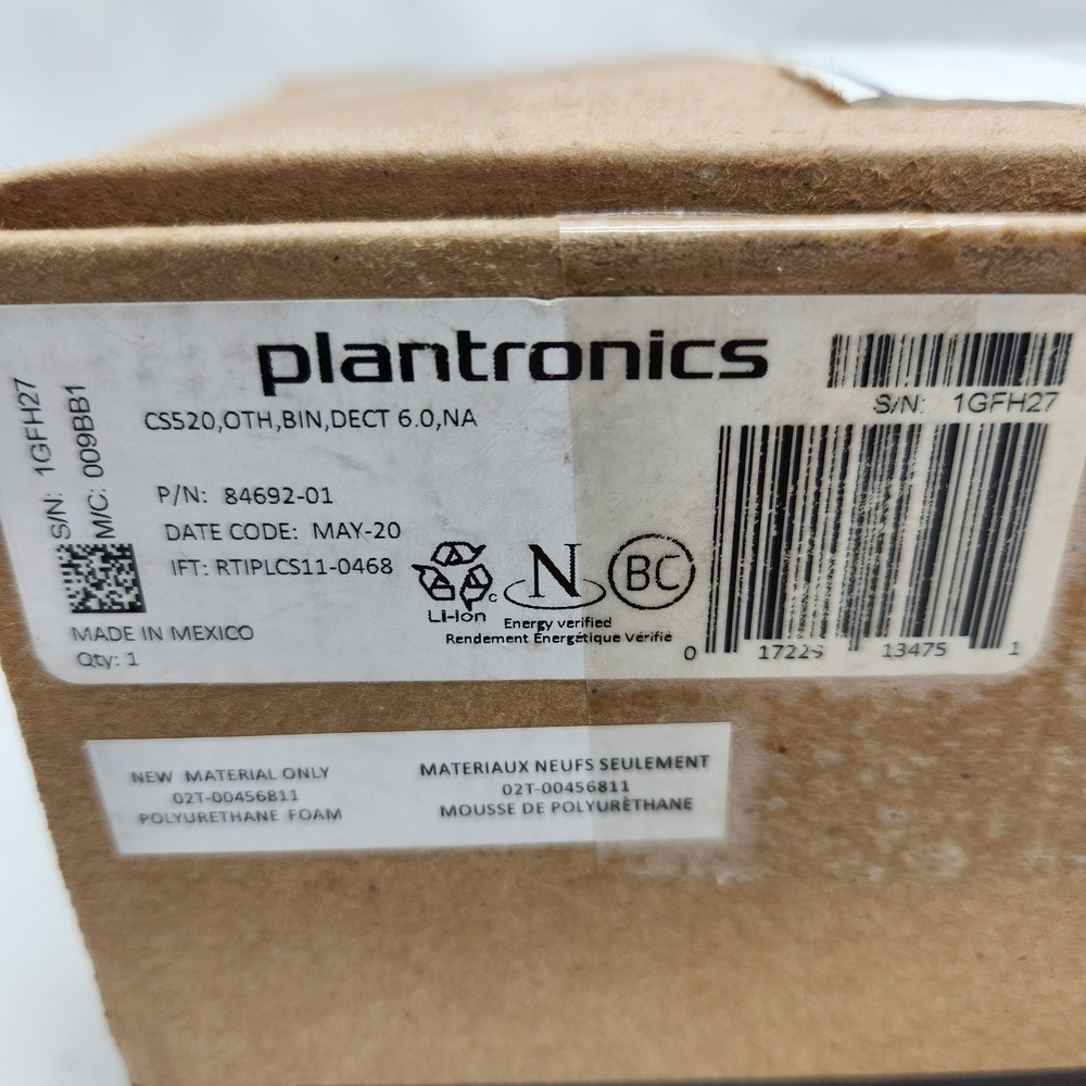 Plantronics CS520 Wireless Headset System With Base And APC43 Adapter Tested