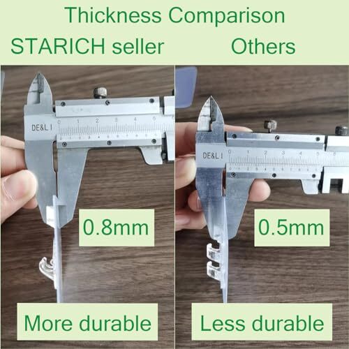 Shower Caddy Adhesive Replacement 3 Wire Hook 2 Pack Transparent 11 13/16"
