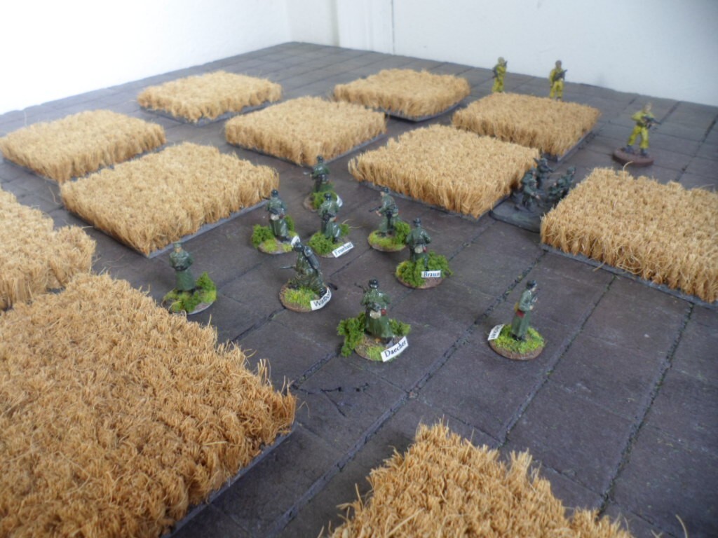 Fields 15mm 20mm 25mm 28mm (12) 1/72 Small Set Wargame Terrain