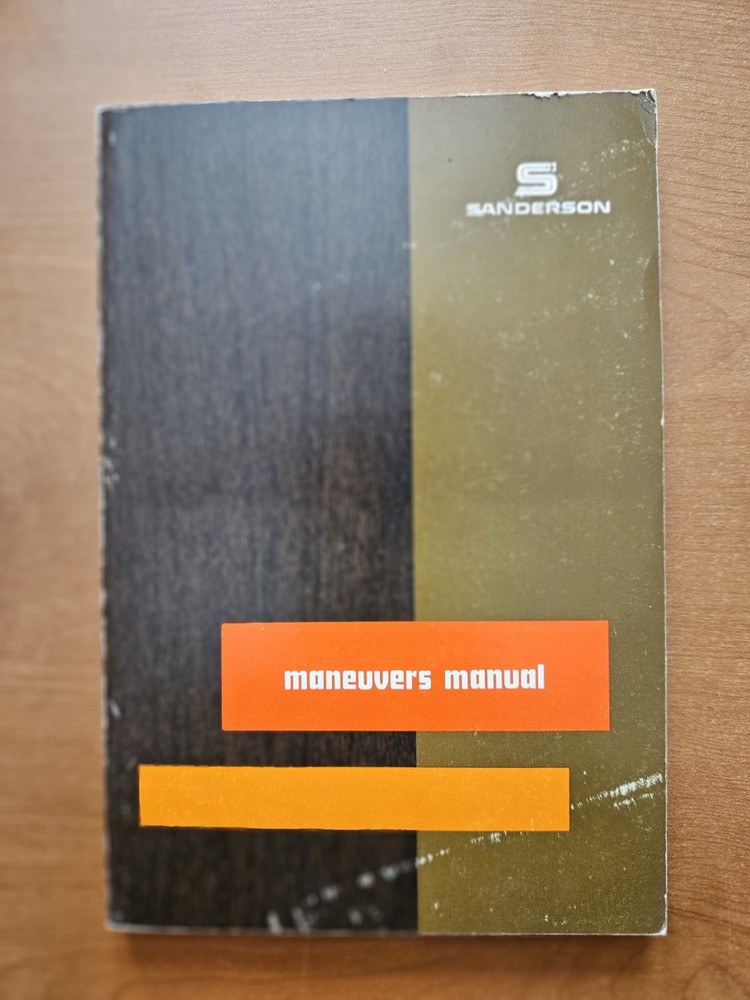 Sanderson Maneuvers Manual (1977 paperback)