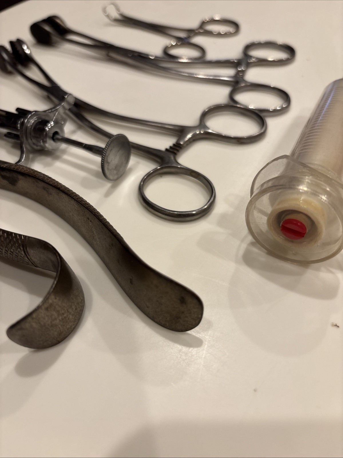 Antique Lot Of Medical Doctor's Surgical Tools and Parts, Oddities Sold As Found