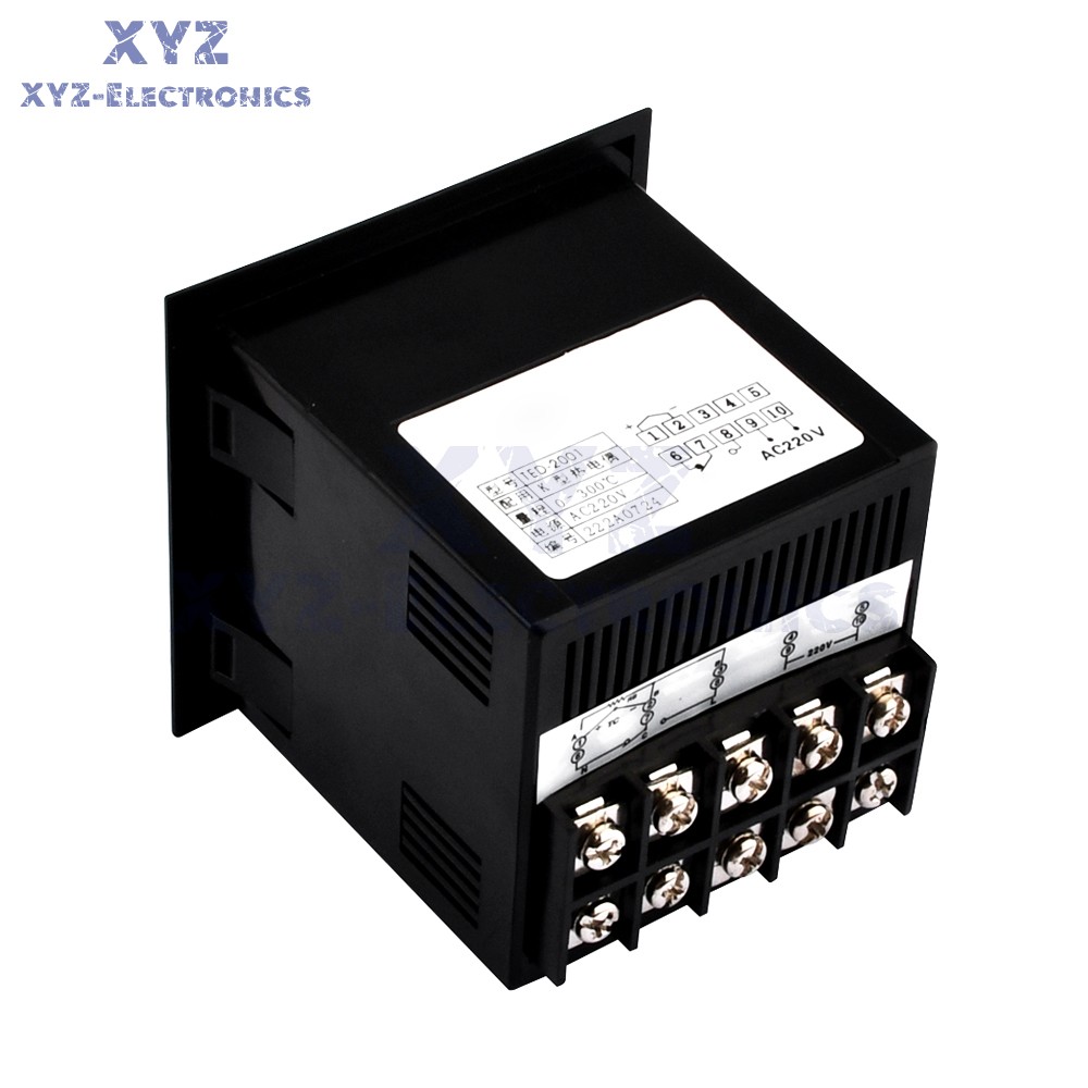 AC 220V TED-2001 K-type Temperature Controller Digital Thermostat Relay Output