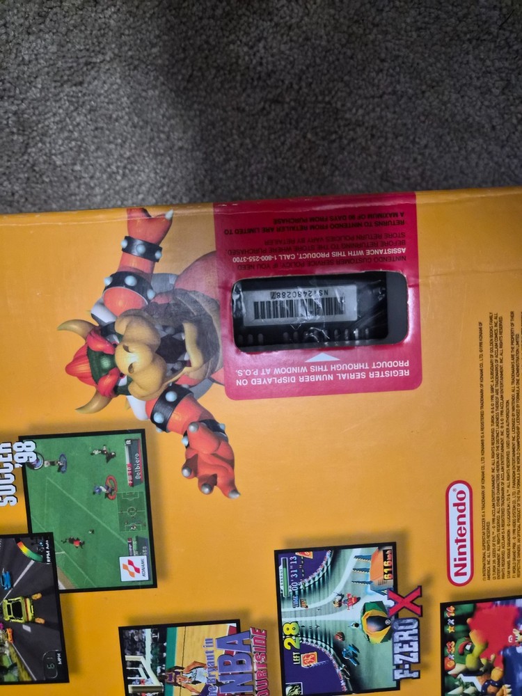 Nintendo 64 Atomic Purple Console Bundle N64 w/ Controller Cords Tested Working