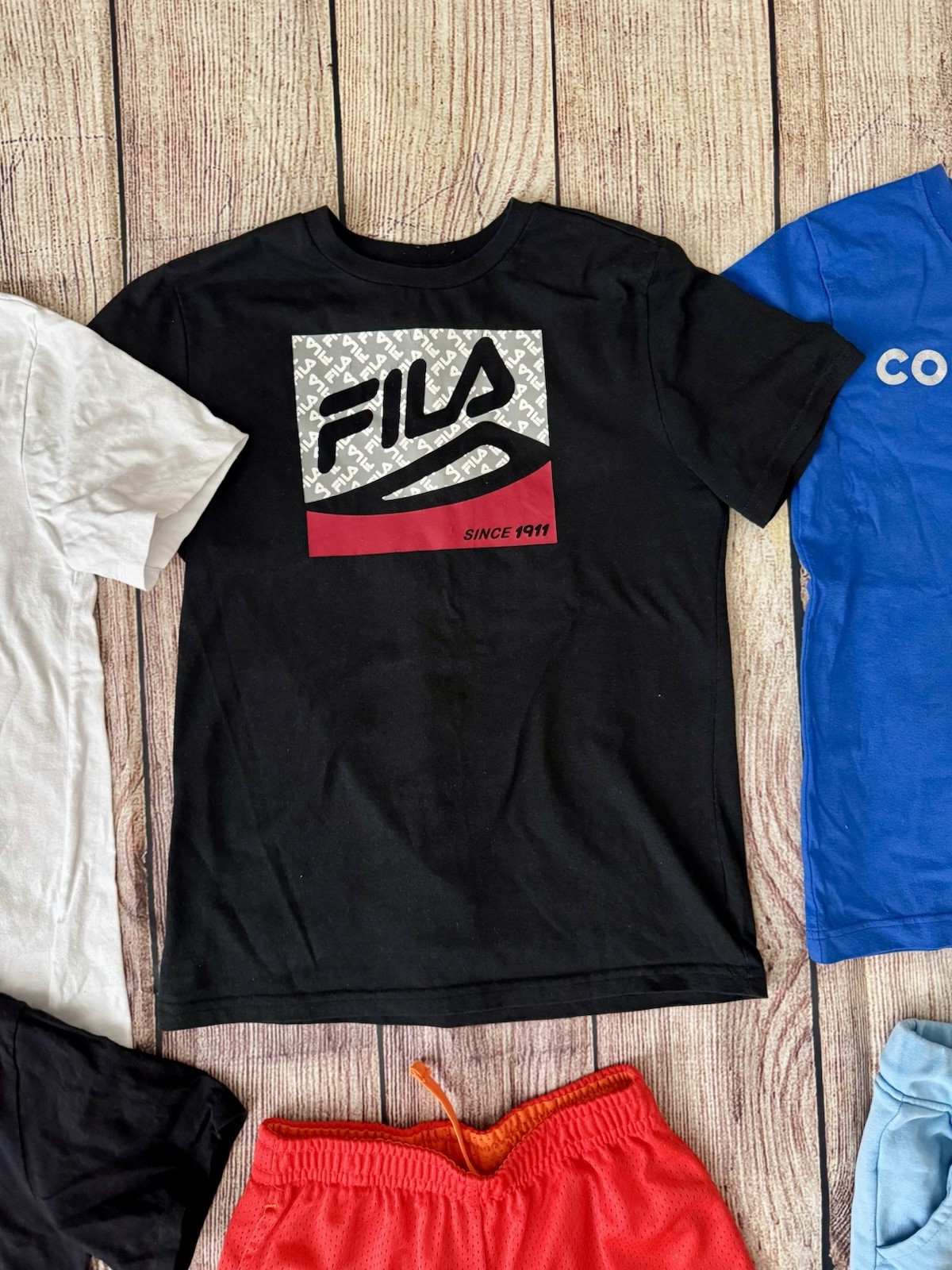 Fila Converse boys clothing lot size 10-12 shirts shorts