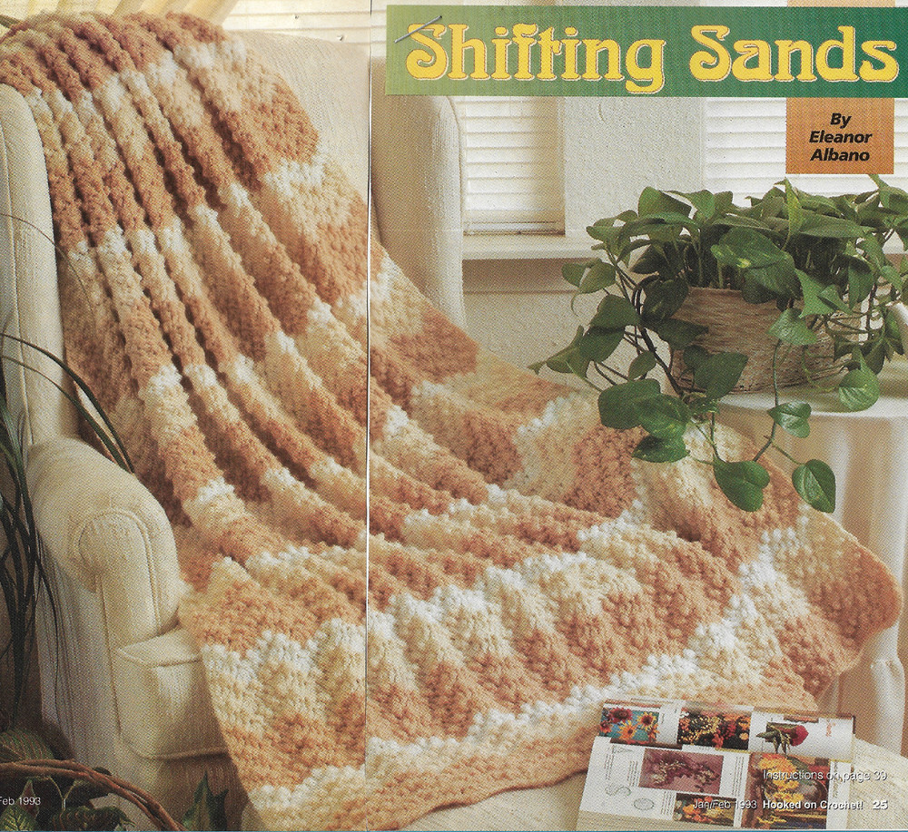 Shifting Sands Afghan crochet pattern instructions