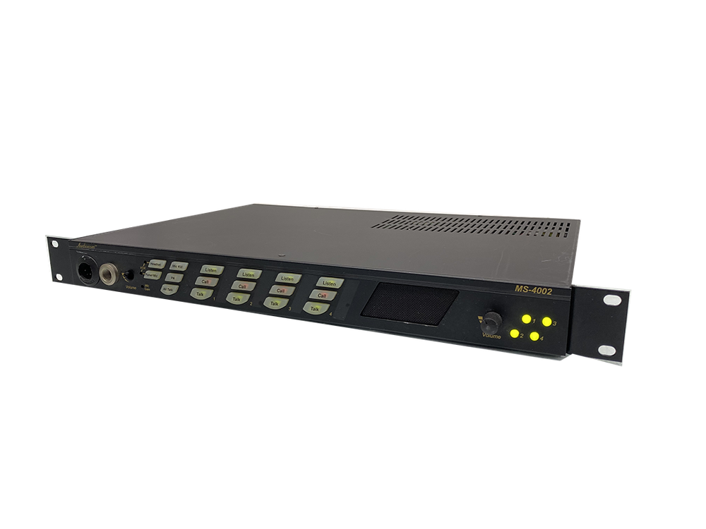 TELEX RTS MS-4002 4-Channel Main Station for Wired Intercom System