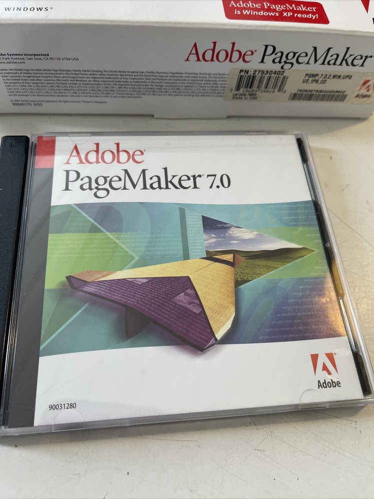 NEW Adobe PageMaker 7.0 for Windows Upgrade Version
