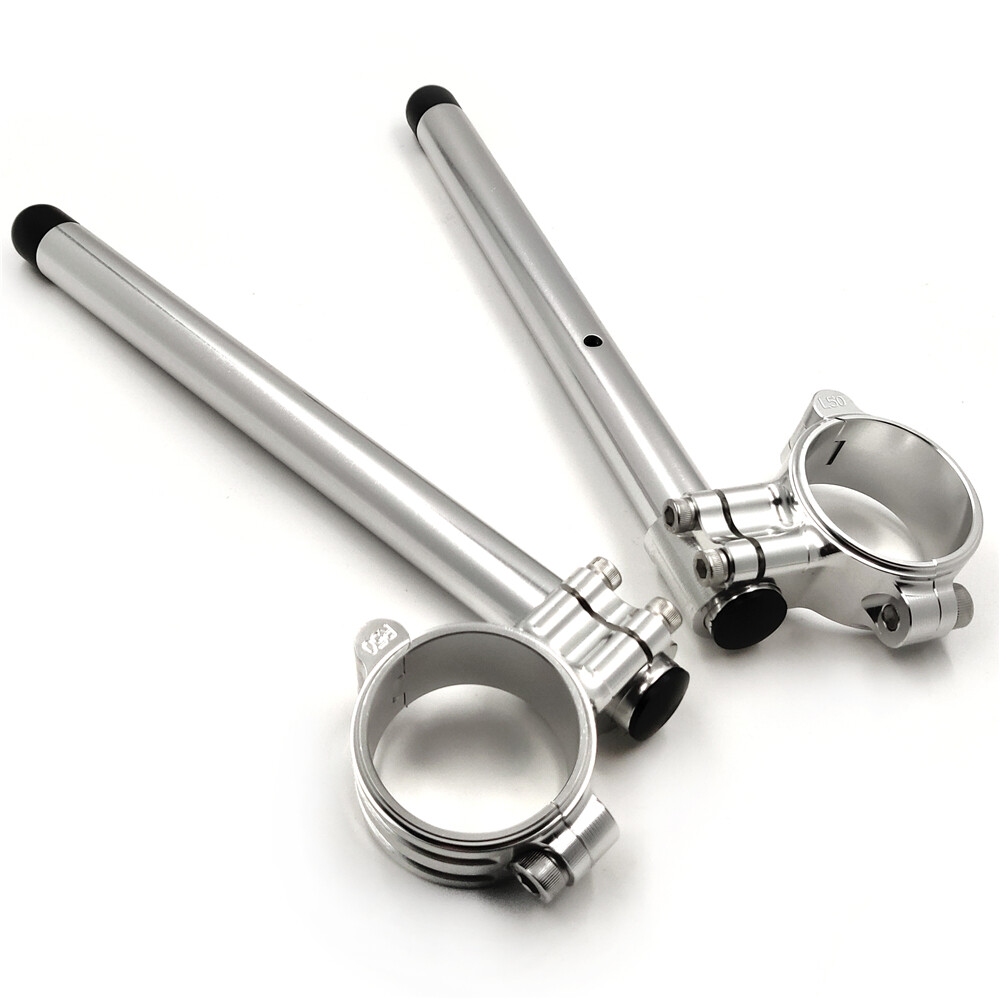 HTTMT- 50mm CNC Higher Raised Riser Clip Ons Clipon Fork Handle Bars 7/8" Handle