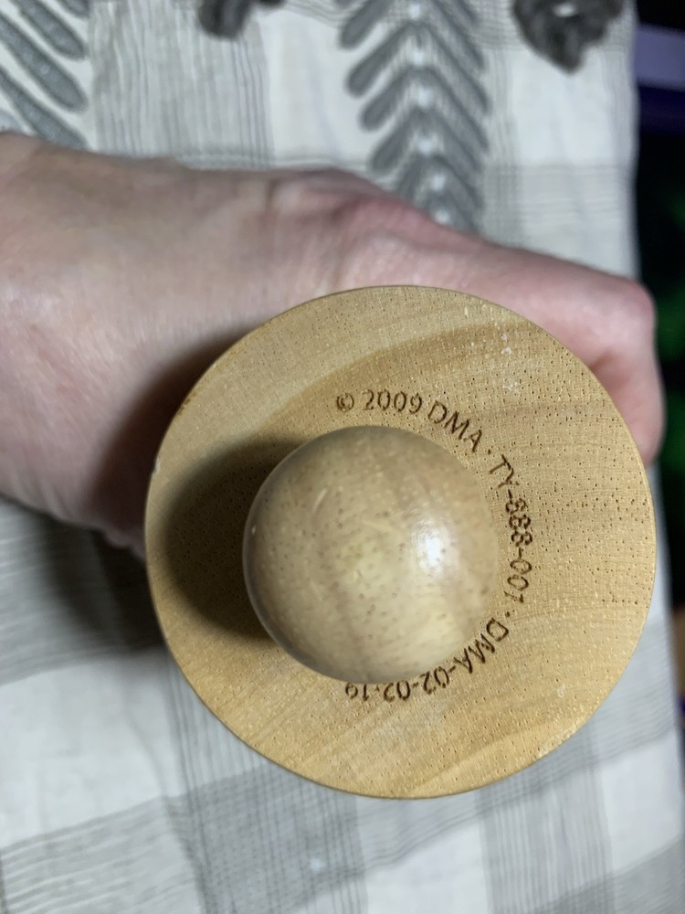Vintage 2009 DMA Wooden Secret Decoder Wheel